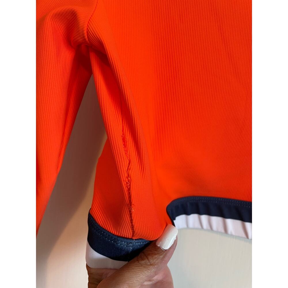 Wilo The Label Austrailia Orange Crop Top Long Sleeve Large Indie Sleaze Retro - Picture 5 of 6